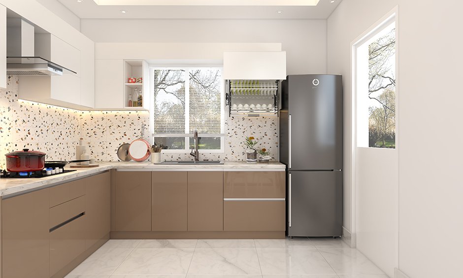 L-Shaped Modular Kitchen Design